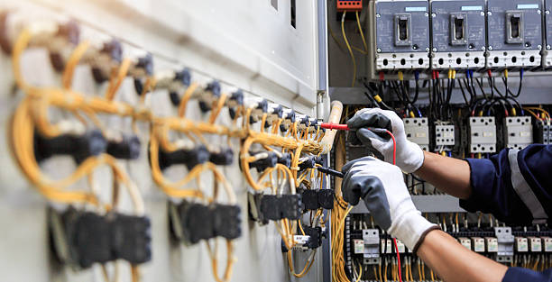 Professional Electrician technician working in Corona, CA